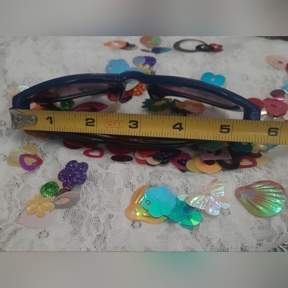 womens USPA Sunnies With Darker Blue Frames & Black Arms, no scratches! - Picture 7 of 9